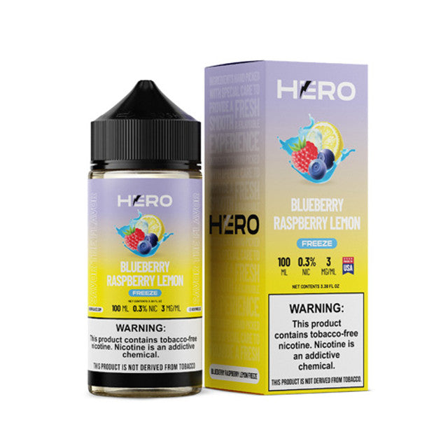 Hero Synthetic Nicotine E-Liquid 100ML - Blue Raspberry Lemon Freeze