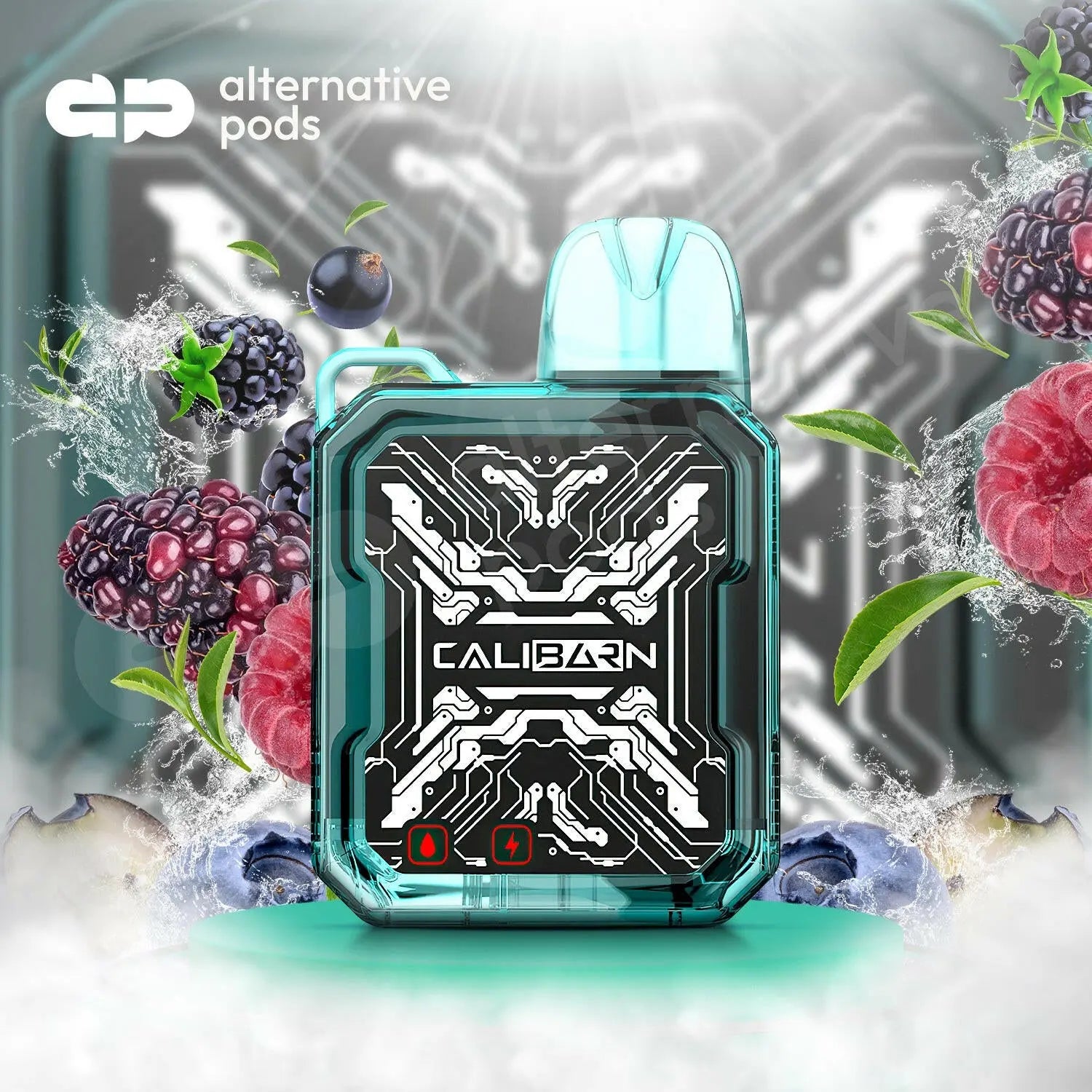 elf bar vape uk Battery Life Indicator Dragon Fruit Berry Uwell Caliburn Bar B6000  Disposable Vape Uwell Caliburn B6000 main image 1