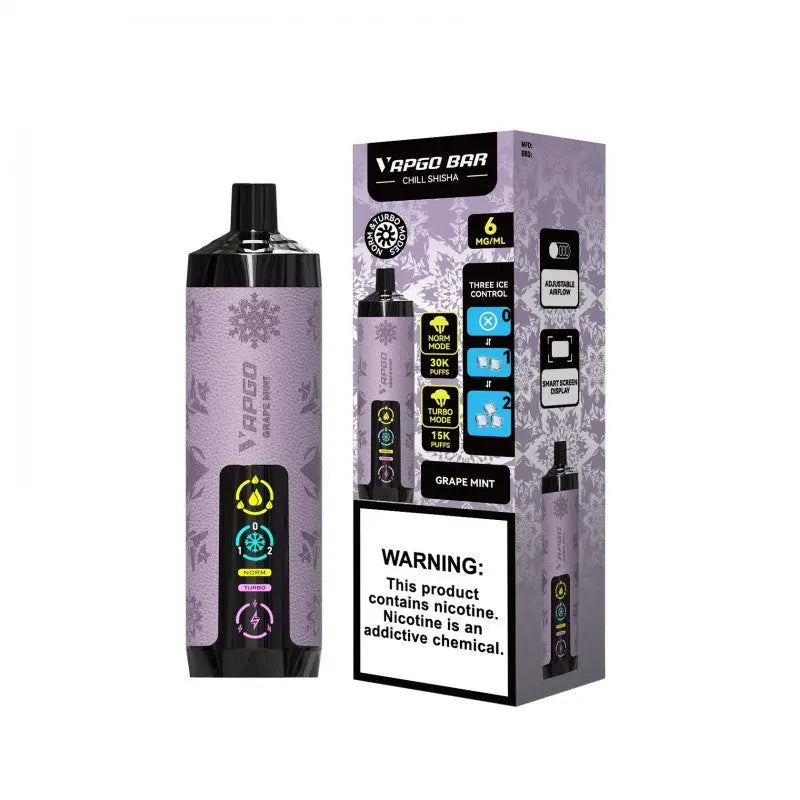 VAPGO Bar Chill Shisha 30K - Grape Mint 
