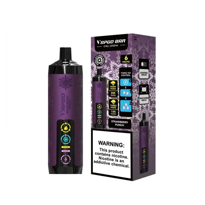 VAPGO Bar Chill Shisha 30K - Strawberry Punch 