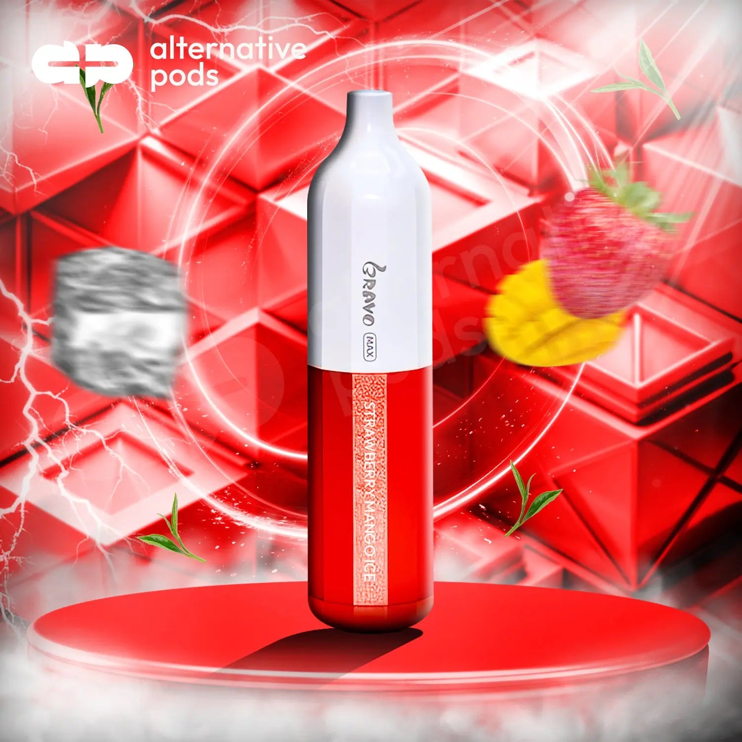 VFUN BRAVO MAX Disposable Vape - Strawberry Mango Ice 