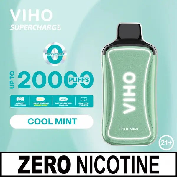 VIHO Supercharge 20K Zero Nicotine - Cool Mint 