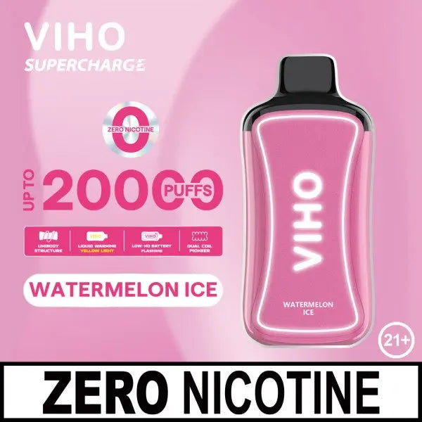 VIHO Supercharge 20K Zero Nicotine - Watermelon Ice 