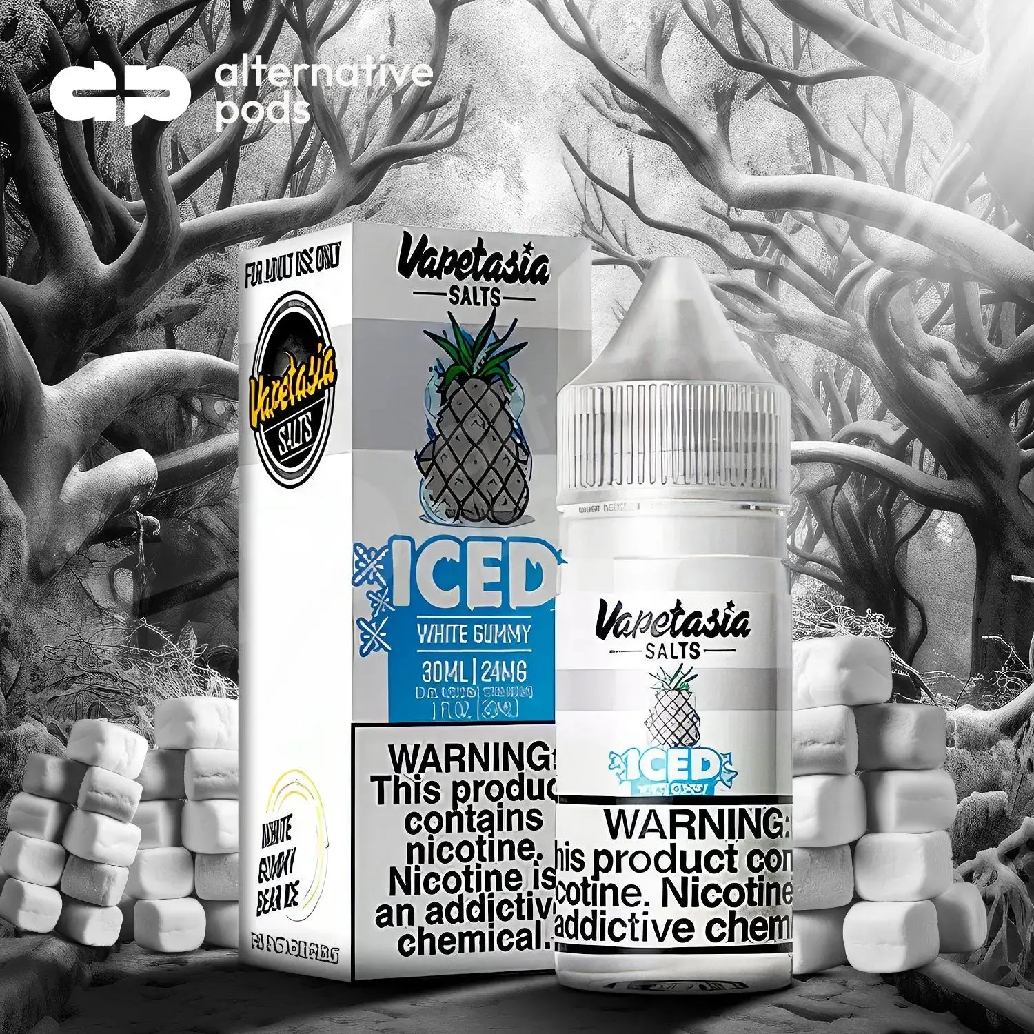 Vapetasia ICED Synthetic Nicotine Salt E-Liquid 30ML - Alternative pods | Online Vape & Smoke Shop