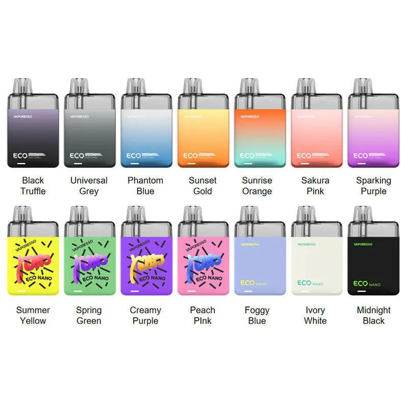 Vaporesso ECO NANO 1000mAh Pod System Starter Kit With Refillable 6ML Pod - Alternative pods | Online Vape & Smoke Shop