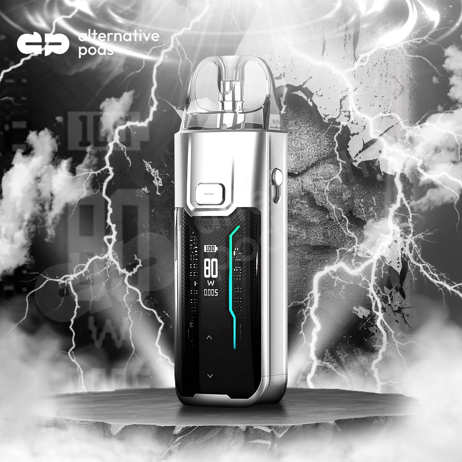 Vaporesso Luxe XR Max 2800mAh Pod System Starter Kit With 2 x Refillable 5ML Pods - Silver