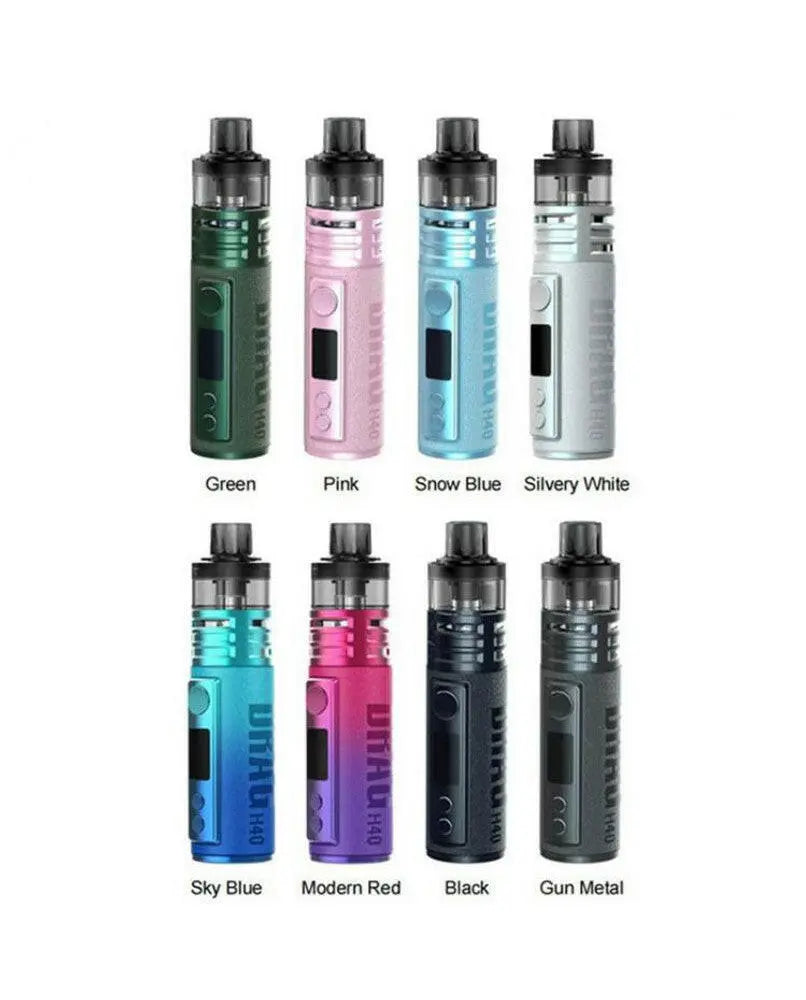 VooPoo Drag H40 40W 1500mAh Pod Mod Starter Kit With Refillable 5ML PN VooPoo Drag H40 40W 1500mAh Pod Mod Starter Kit With Refillable 5ML PN