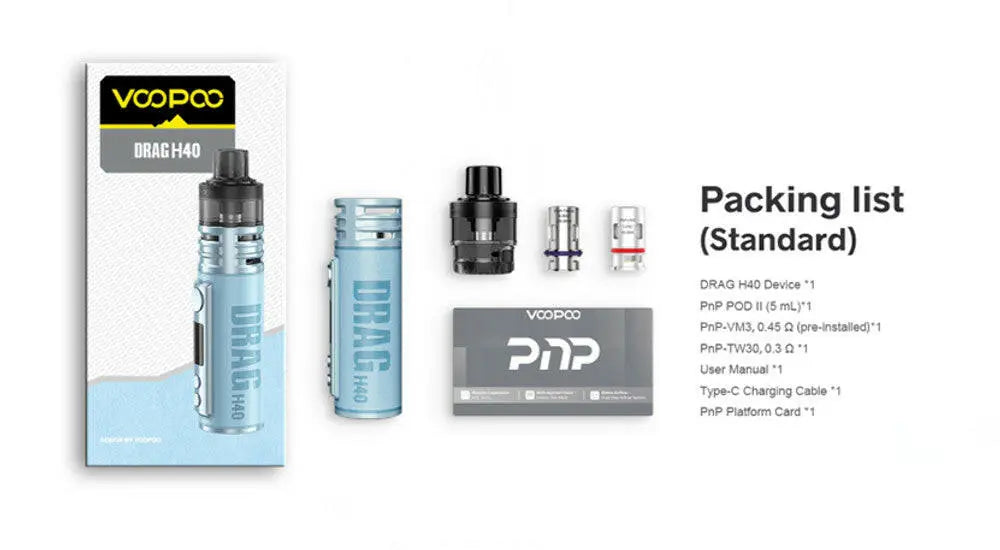 drag bar voopoo VooPoo Drag H40 40W 1500mAh Pod Mod Starter Kit With Refillable 5ML PN