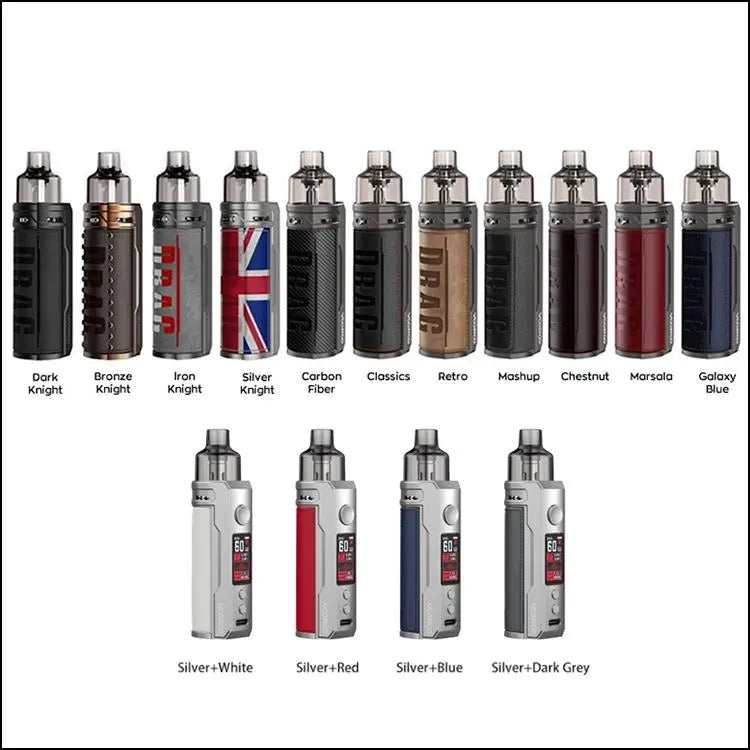 VooPoo Drag X 18650 Pod System Starter Kit With 4.5ML Refillable PnP Pod - Alternative pods | Online Vape & Smoke Shop