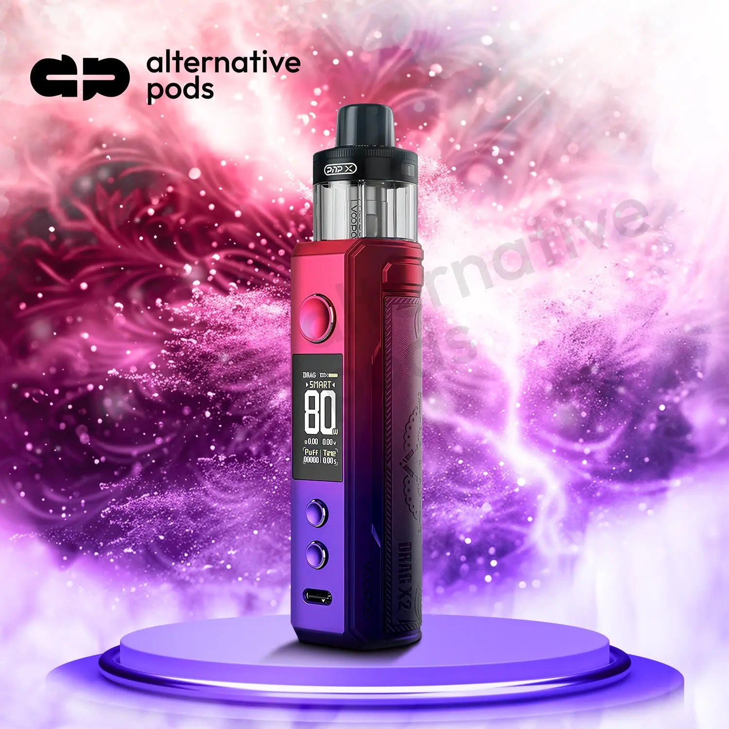 VooPoo Drag X2 80W 18650 Pod System Starter Kit VooPoo Drag X2 80W 18650 Pod System Starter Kit