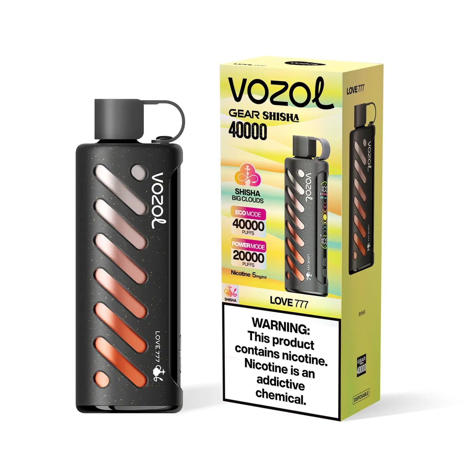 Vozol Gear Shisha 40K - Love 777