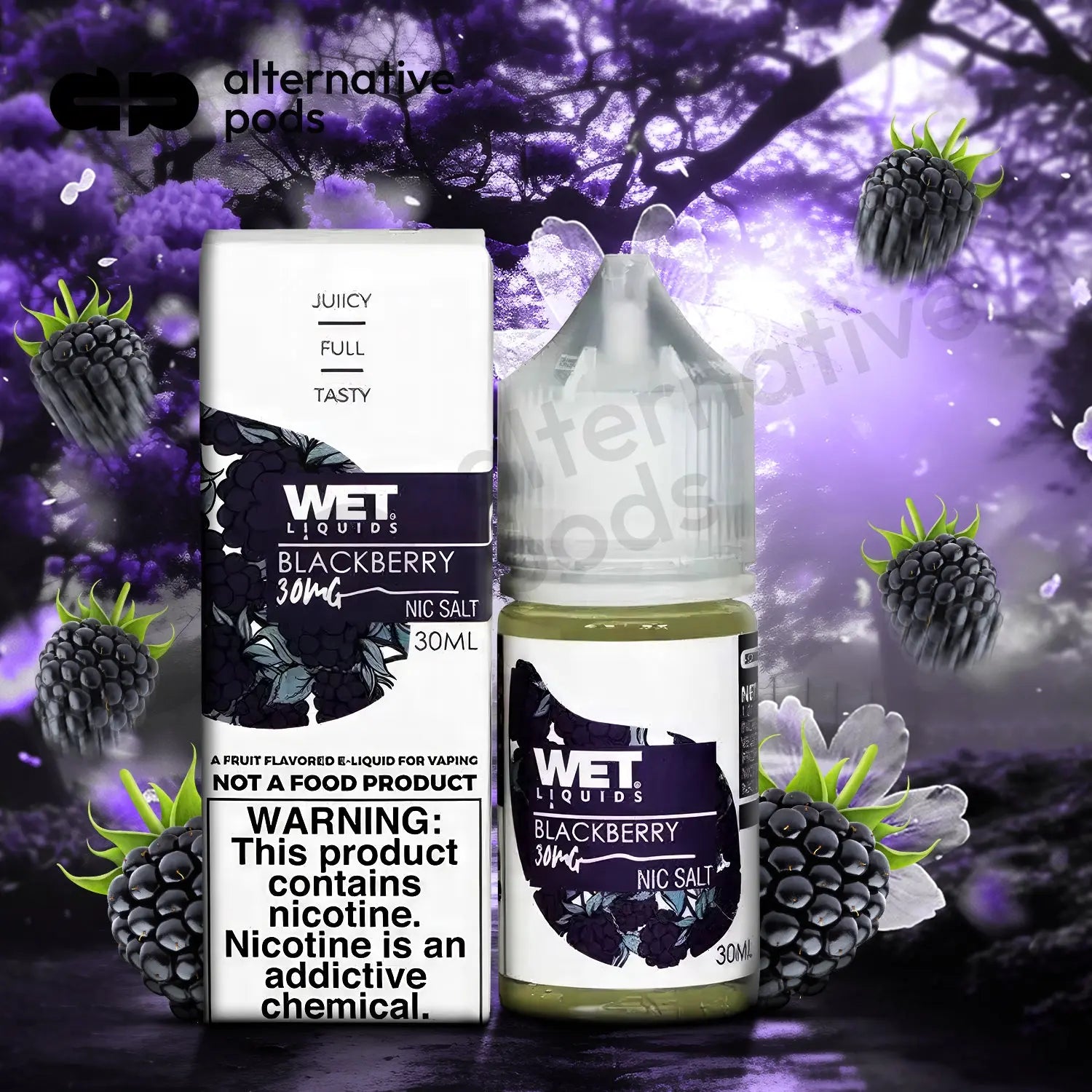 Wet Liquids Salt Nicotine Salt E-Liquid 30ML - Alternative pods | Online Vape & Smoke Shop