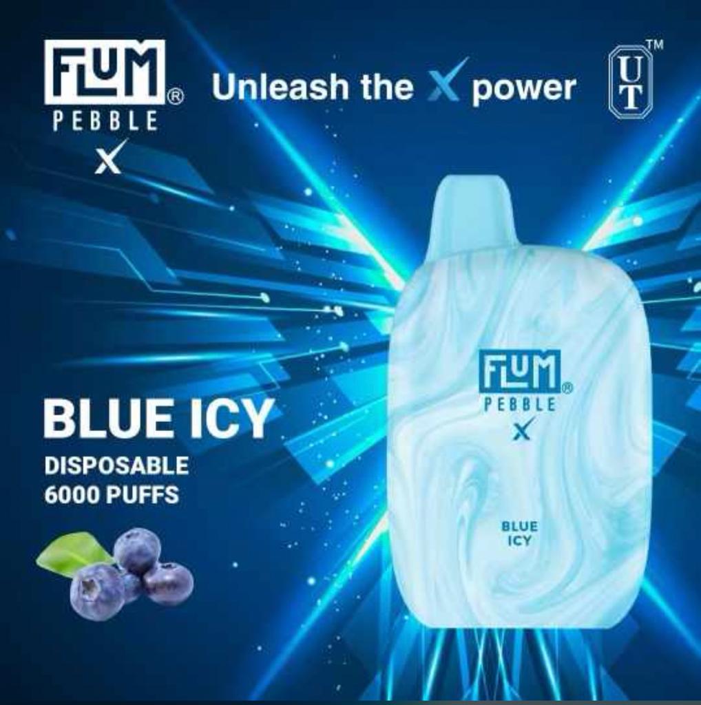 Flum Pebble X 6000-Blue Icy