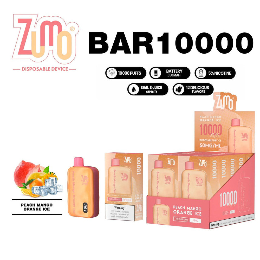 ZUMO BAR 10000 - Peach Mango Orange Ice