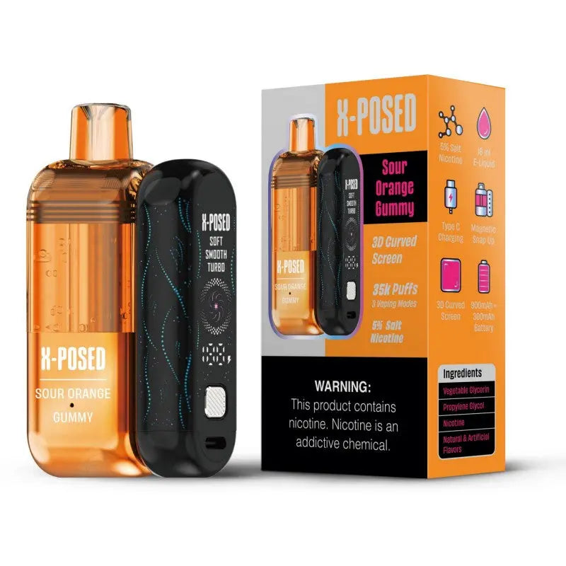 X-Posed 35K Disposable Kit - Sour Orange Gummy 