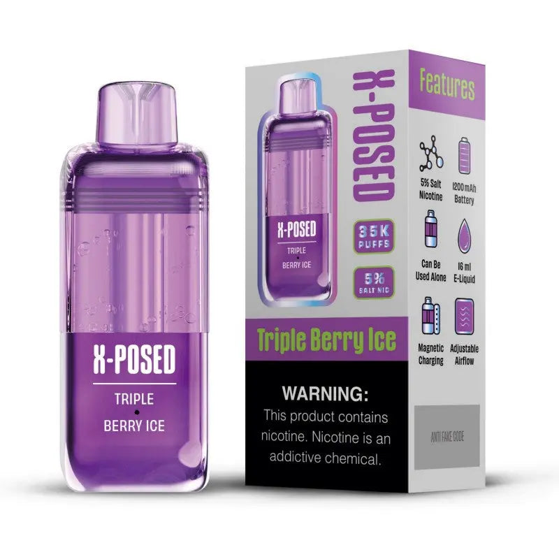 X-Posed 35K Disposable  - Triple Berry Ice 