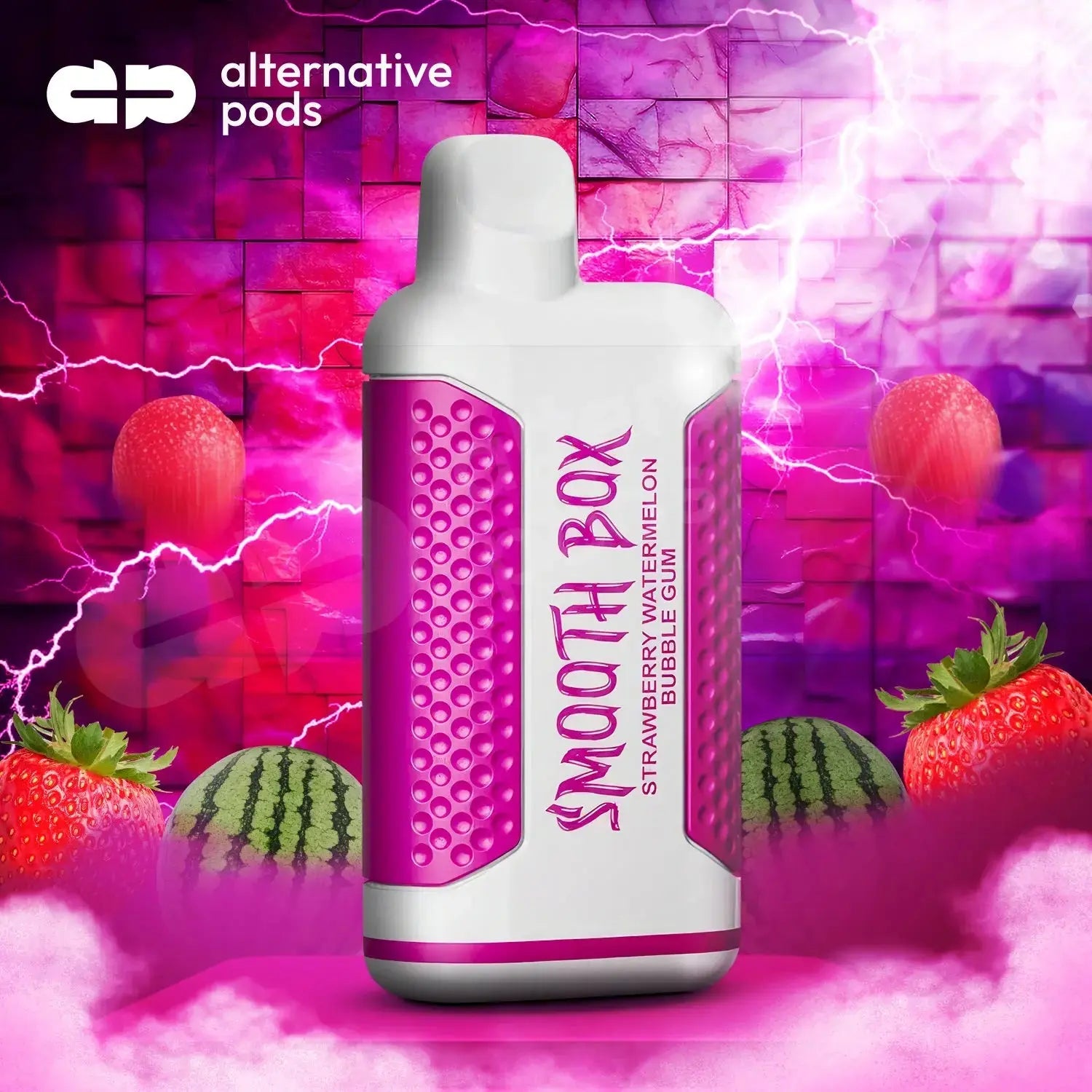 YIBLA SMOOTH BOX KANGVAPE 5500 - Strawberry Watermelon Bubble Gum 