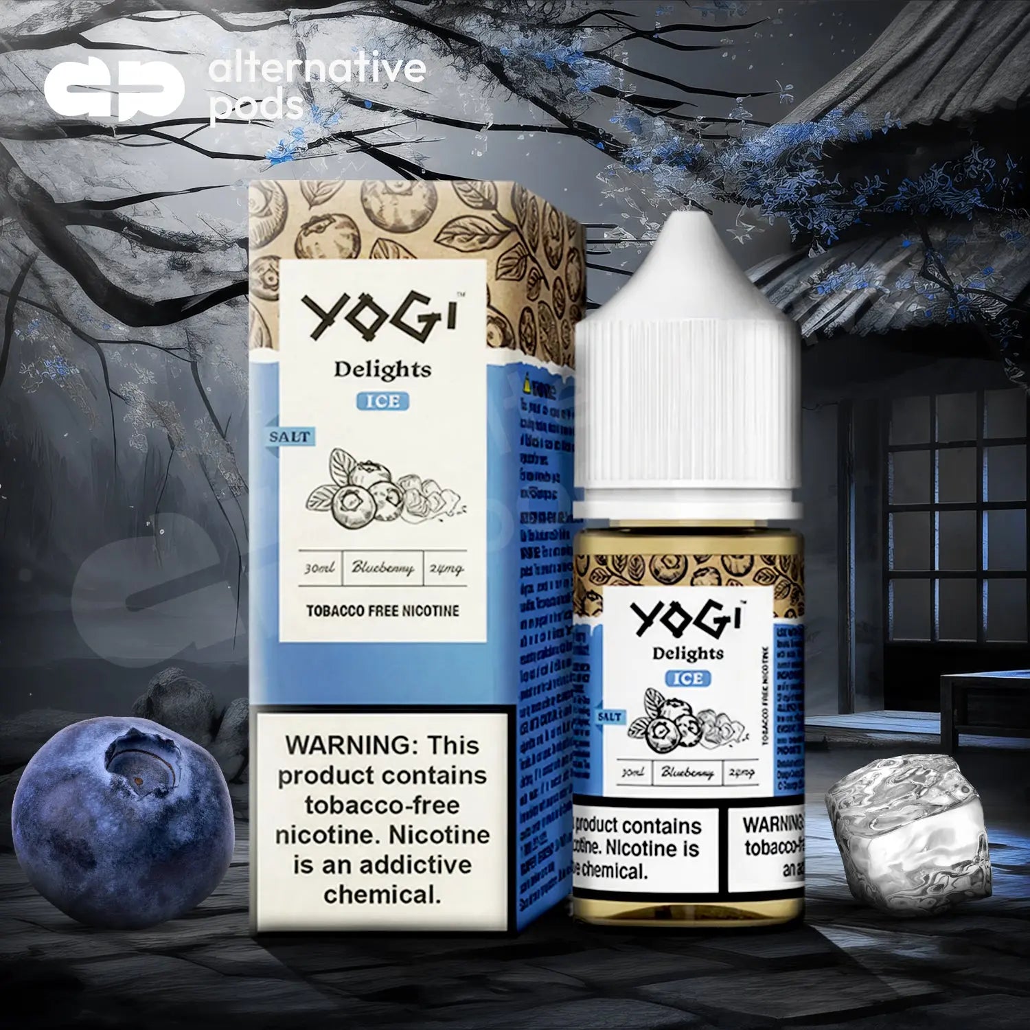 Yogi Delights Ice Synthetic Nicotine Salt E-Liquid 30ML - Alternative pods | Online Vape & Smoke Shop