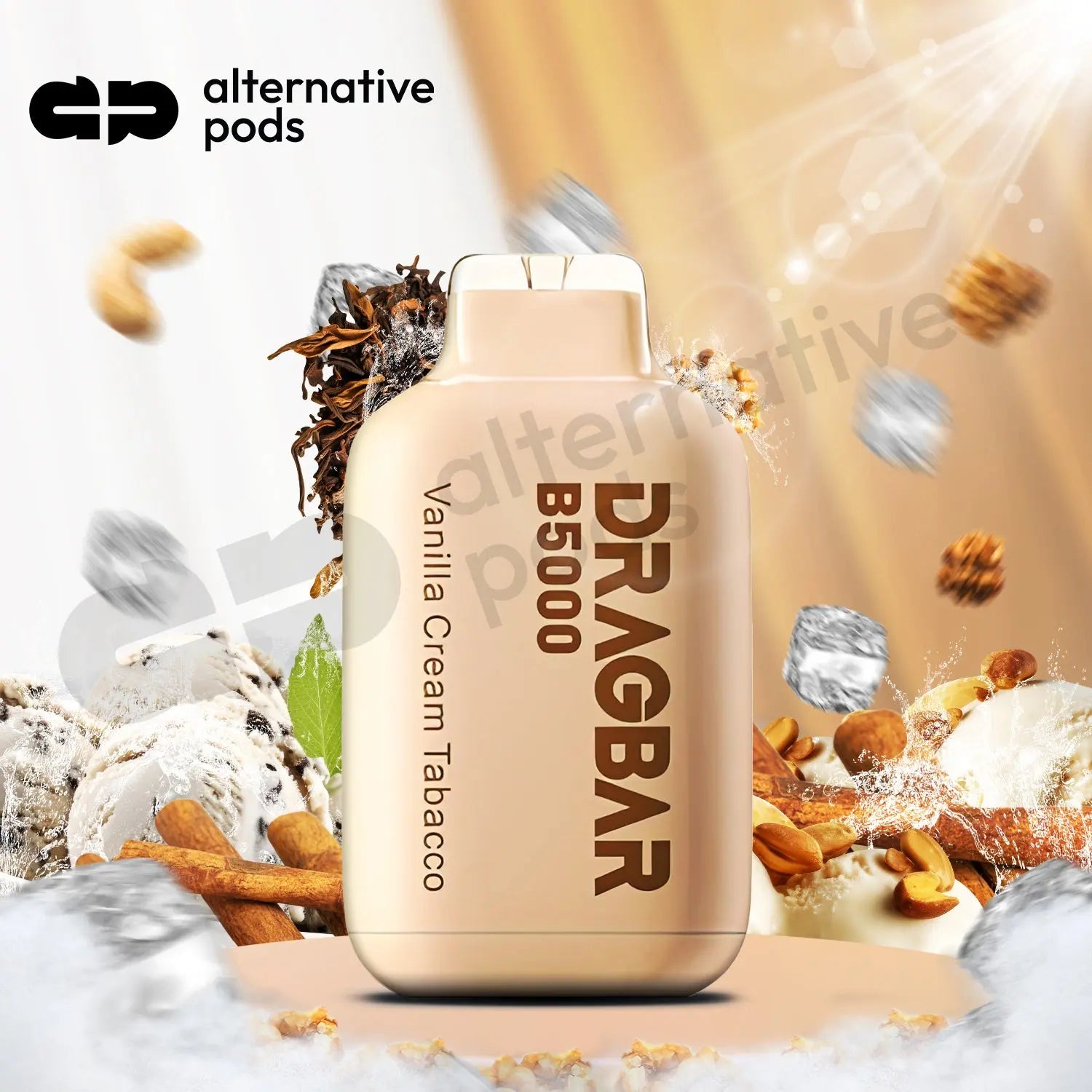 Zovoo Dragbar B5000 Disposable - Vanilla Cream Tabacco