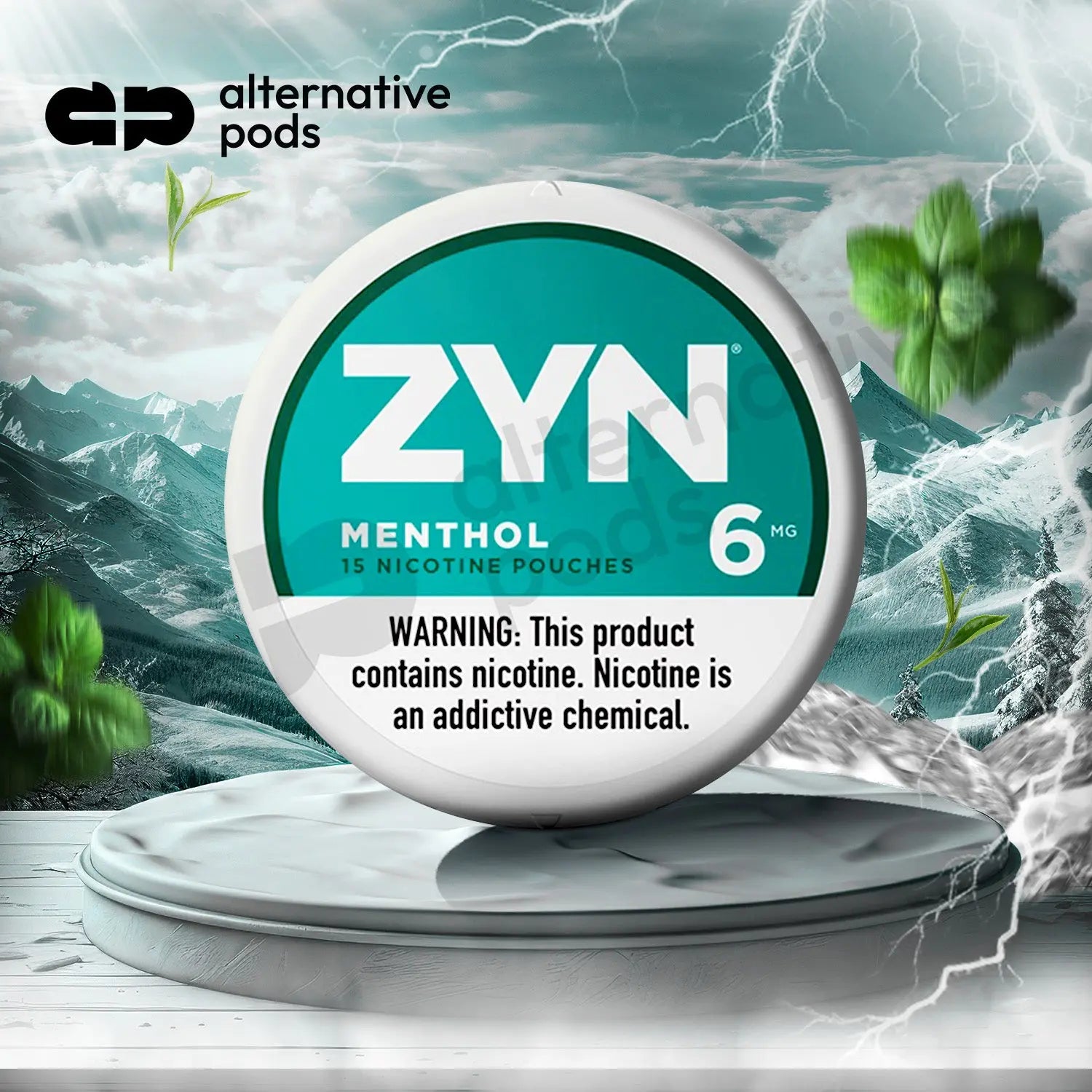 Zyn Nicotine Pouches 15ct - Menthol 