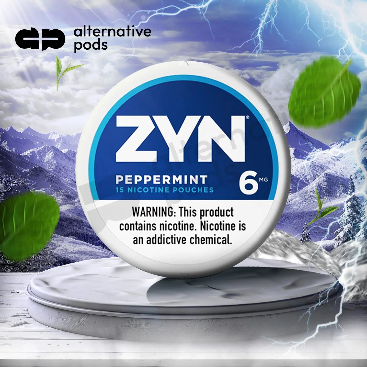 Zyn Nicotine Pouches 15ct - Peppermint 