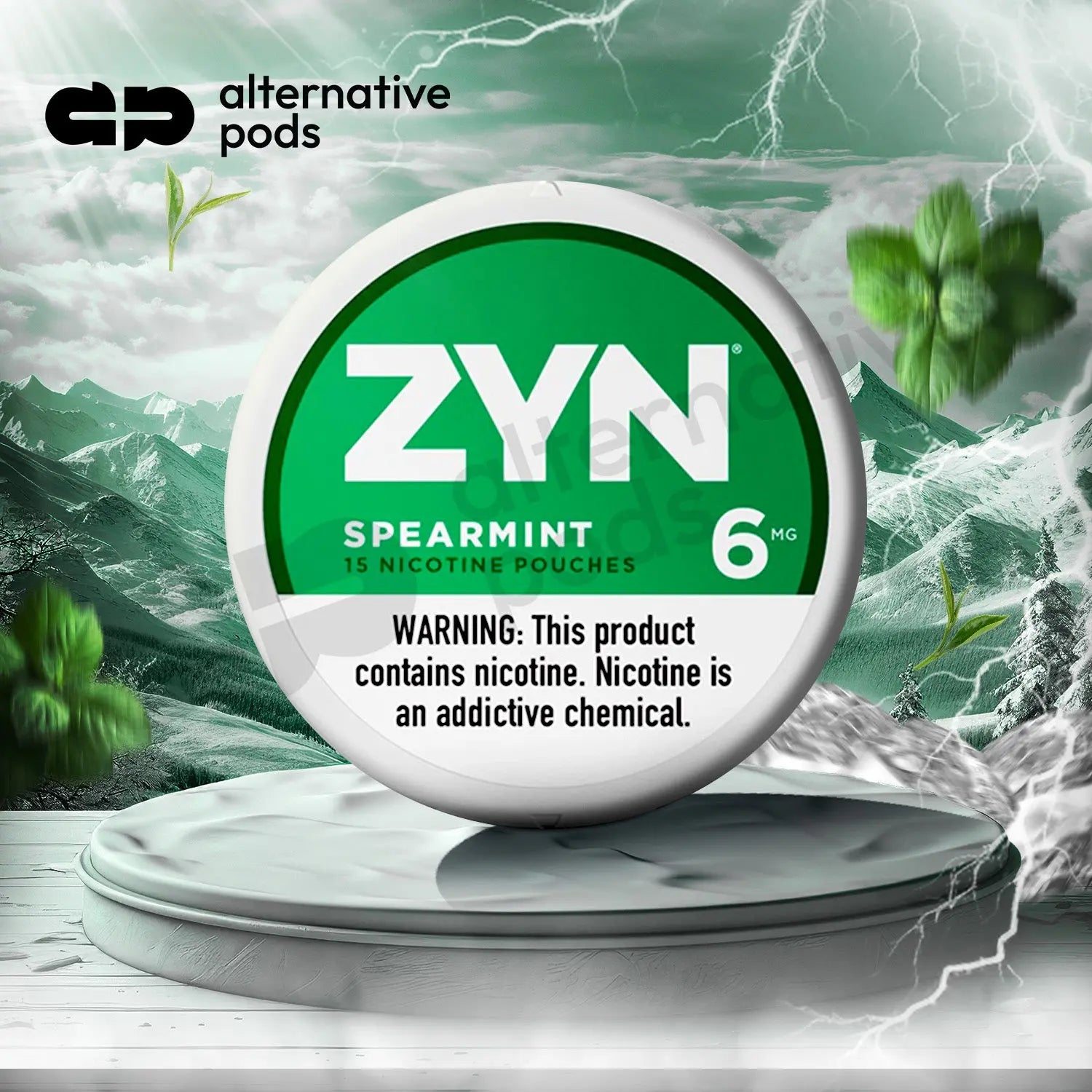 Zyn Nicotine Pouches 15ct - Spearmint 