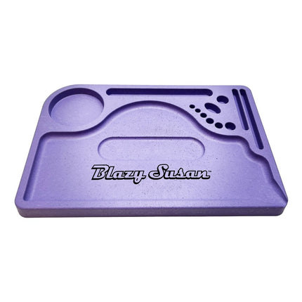 Blazy Susan Hemp Plastic Rolling Trays 12 X 8" - Purple 