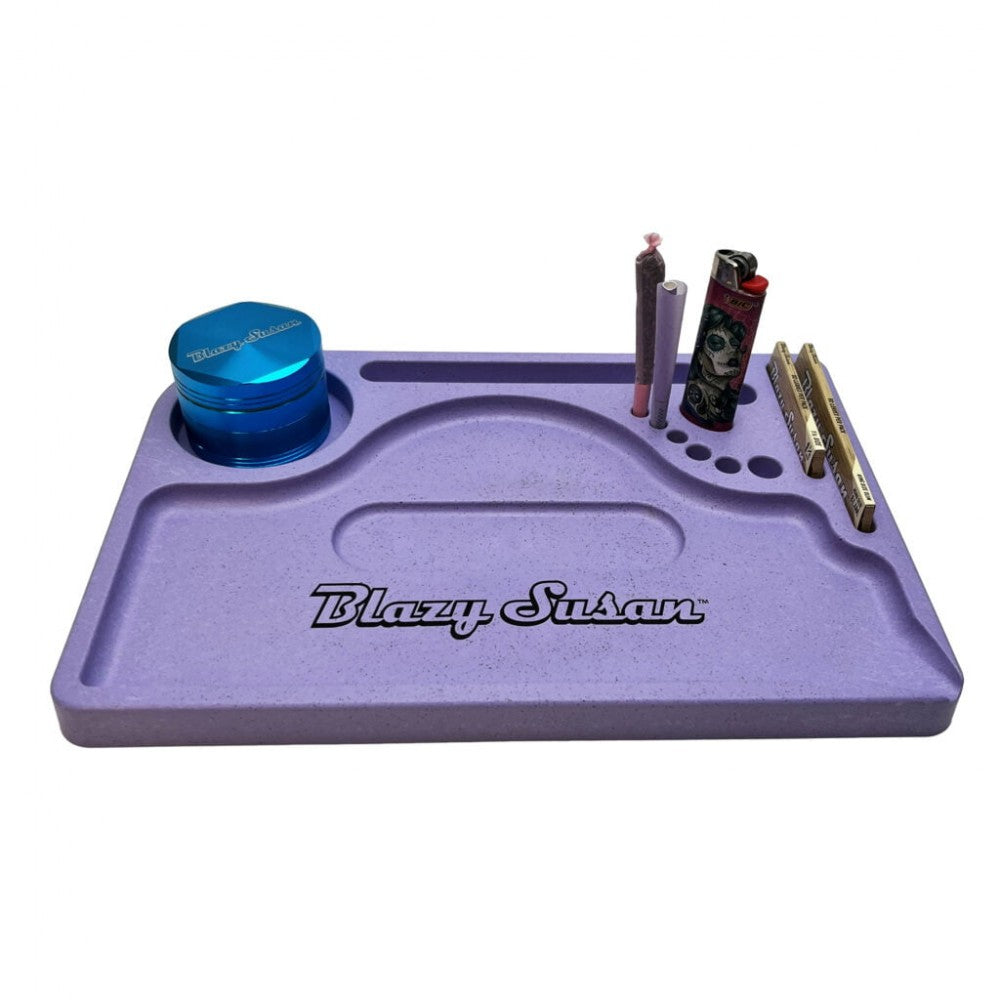 Blazy Susan Hemp Plastic Rolling Trays 12 X 8