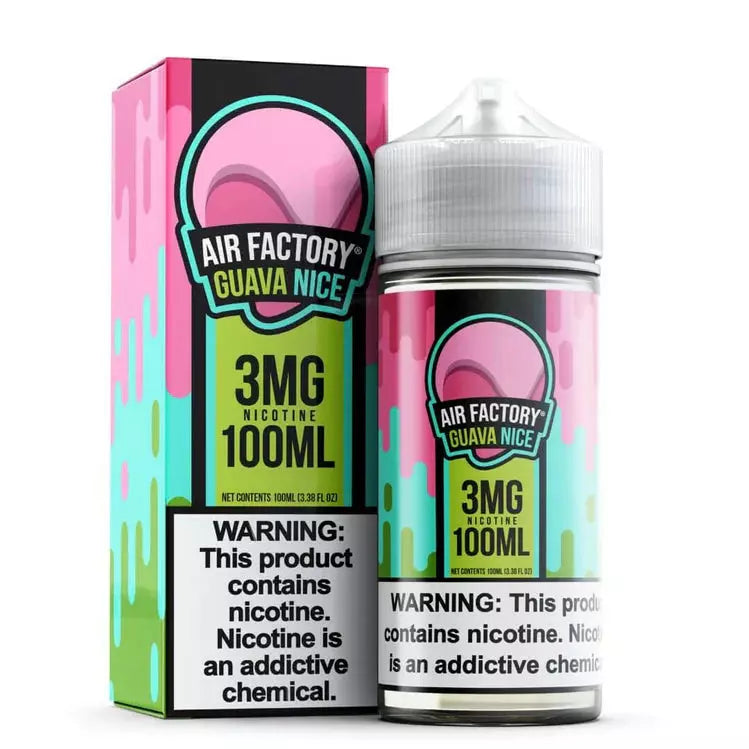 AIR FACTORY Synthetic Nicotine E-Liquid 100ML Guava Nice 