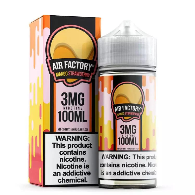 AIR FACTORY Synthetic Nicotine E-Liquid 100ML Mango Strawberrry 