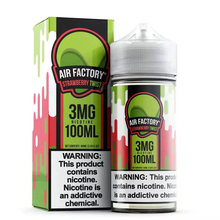 AIR FACTORY Synthetic Nicotine E-Liquid 100ML Strawberry Twist 