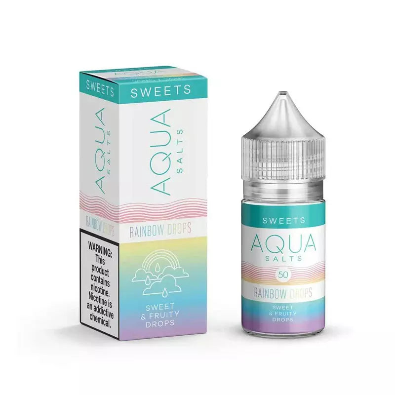 Aqua Salts Nicotine Salt E-Liquid By Marina Vape 30ML Rainbow Drops