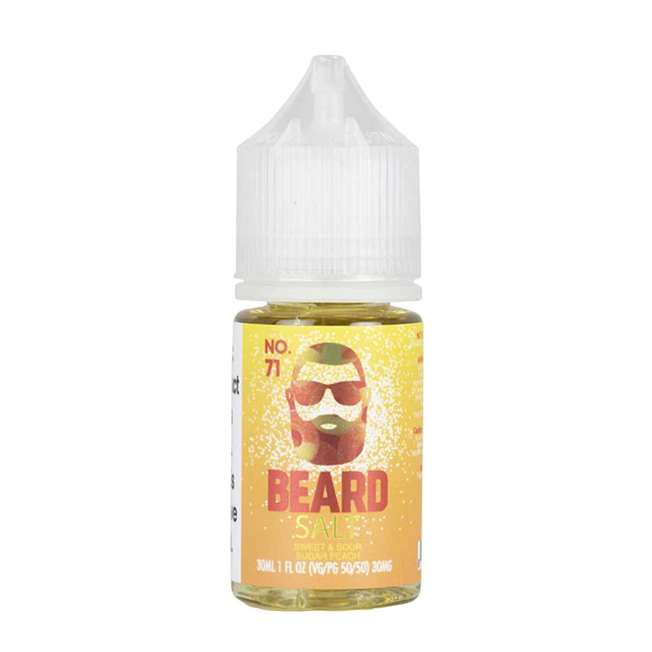 Beard Salts Nicotine Salt E-Liquid 30ML - NO.71 (Sweet & sour sugar peach) 