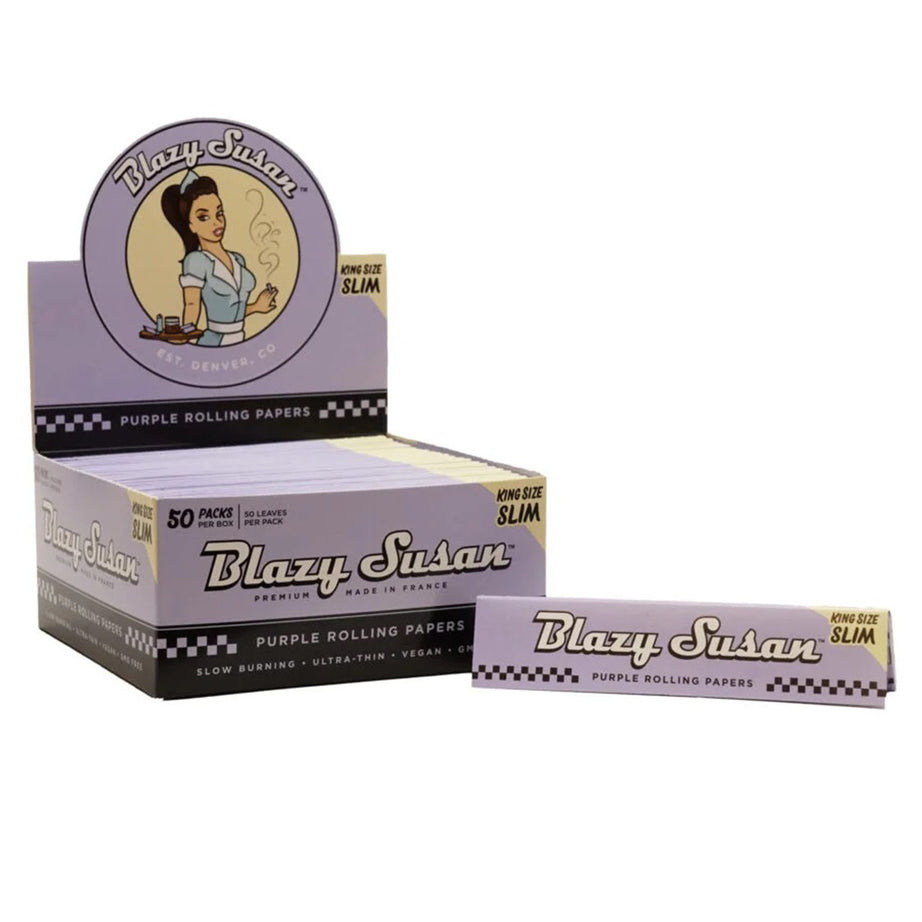 Blazy Susan Purple King Size Slim Rolling Papers 