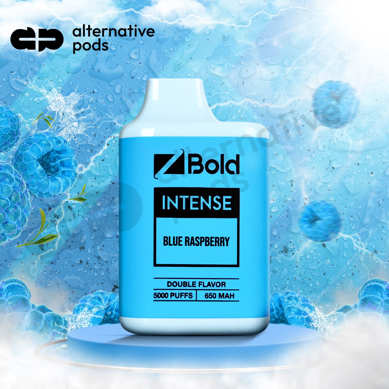 Z Bold Intense 5000 Puff Disposable Vape - Blue Raspberry