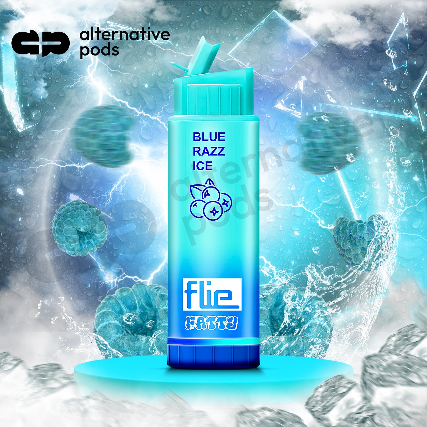 Flie Fatty 8000 Puffs Disposable Vape - Blue Razz Ice