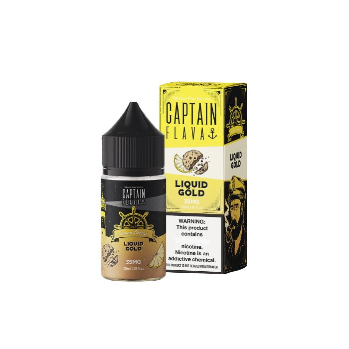 Captain Flava Nicotine Salt E-Liquid 30ML Liquid Gold