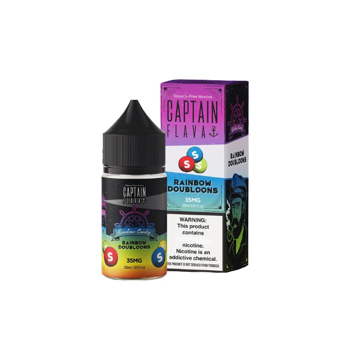 Captain Flava Nicotine Salt E-Liquid 30ML Rainbow Doubloons