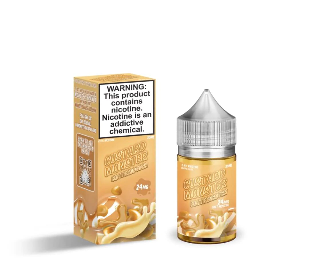 Custard Monster Synthetic Nicotine Salt E-Liquid 30ML - Butterscotch