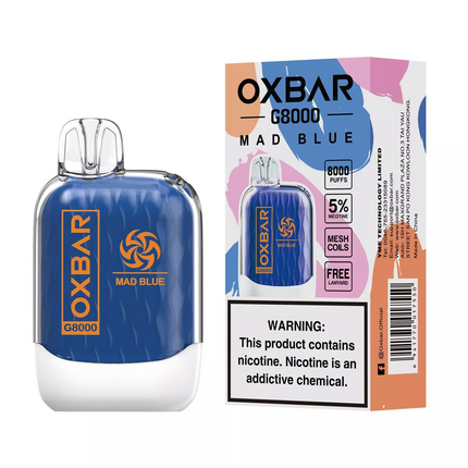 OXBAR G8000 Disposable Vape-MAD BLUE