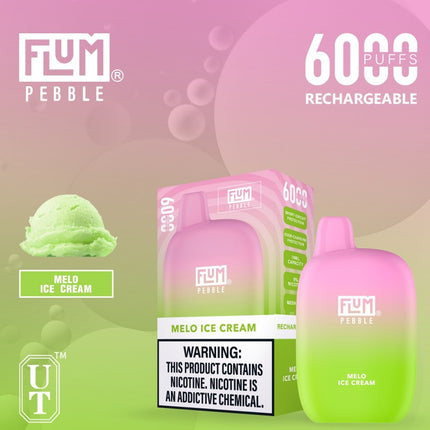 Flum Pebble 6000 Disposable-MELO ICE CREAM
