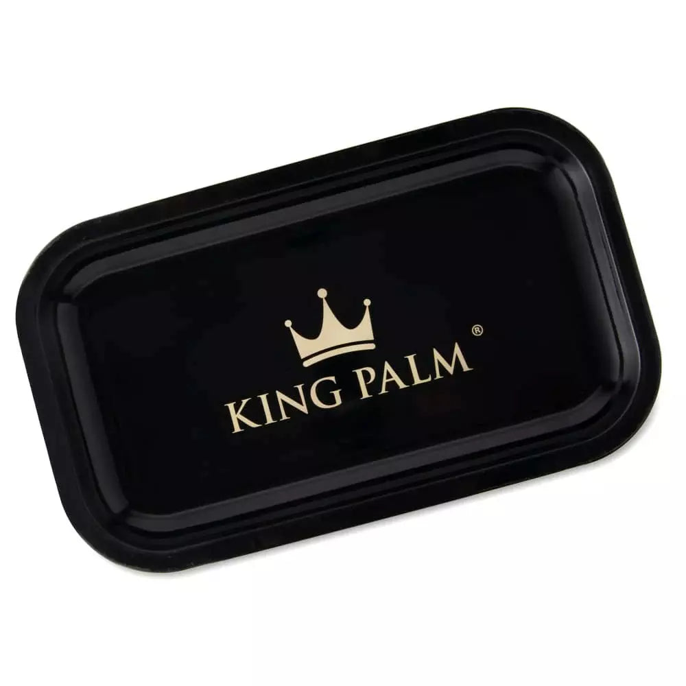 King Palm Rolling Tray - Medium Black 
