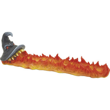 FUJIMA Dragon Flaming with Hat Polystone Incense Burner