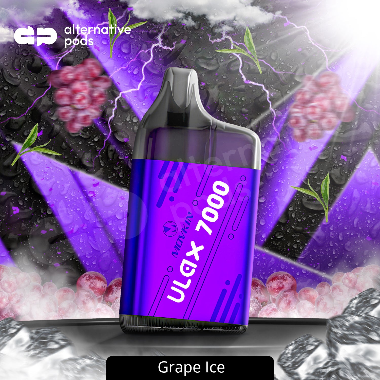 R and M ULAX Tornado 7000 Disposable - Grape Ice 