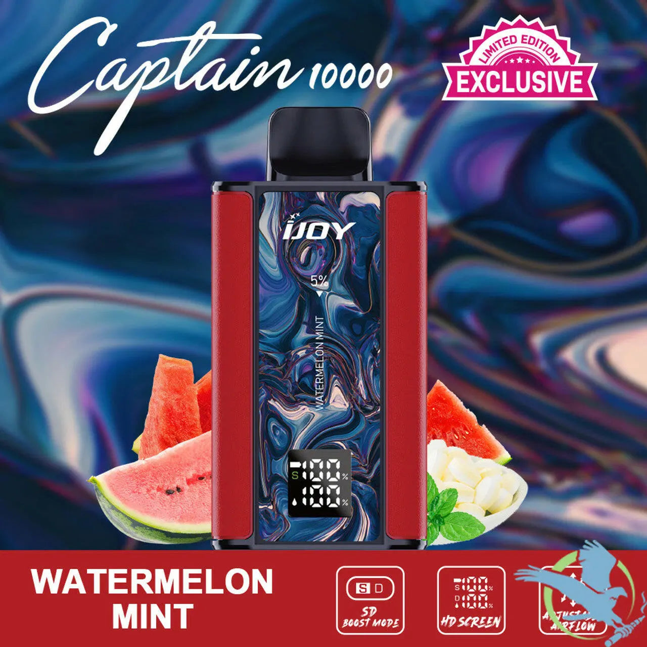 el vape sale en el antidoping de orina iJoy Captain 10000 Limited Edition Flavors