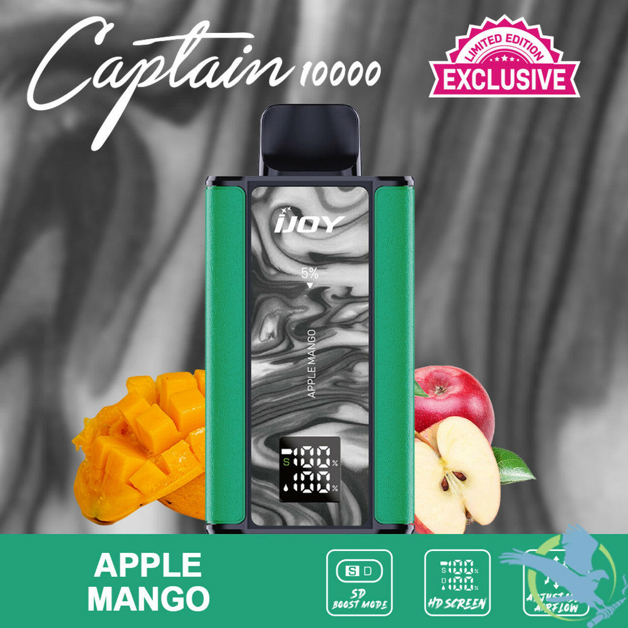 iJoy Captain 10000 Limited Edition Flavors - Apple Mango