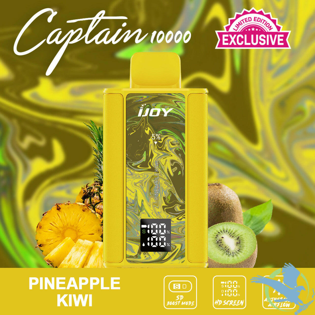 iJoy Captain 10000 Limited Edition Flavors - Pineapple Kiwi