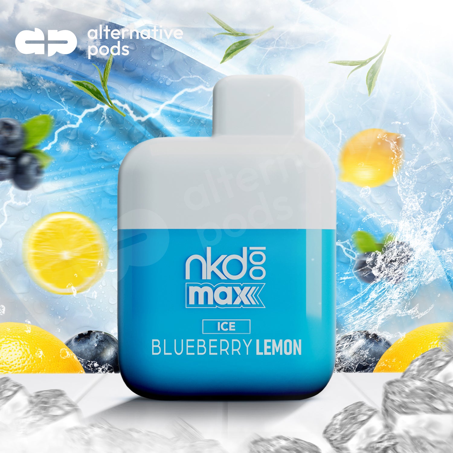 NKD100 Max By Naked Disposable Vape - Ice Blueberry Lemon
