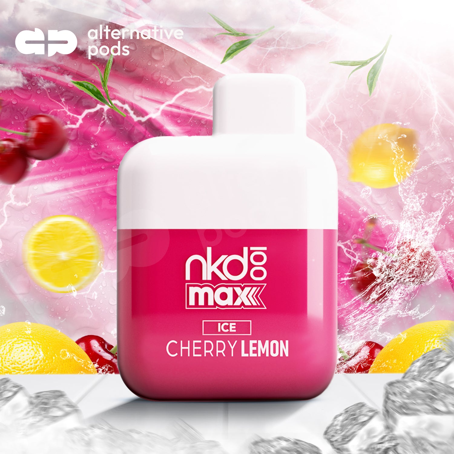 NKD100 Max By Naked Disposable Vape - Ice Cherry Lemon