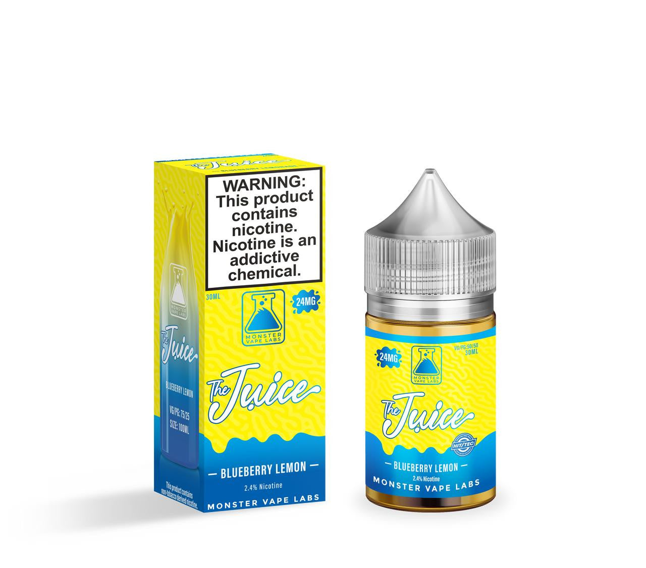 The Juice Synthetic Nicotine Salt E-Liquid 30ML By Monster Vape Labs Blueberry Lemon